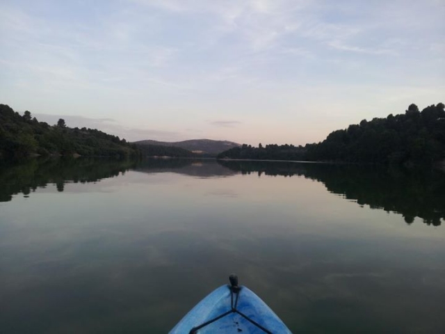 Navegando en piragua